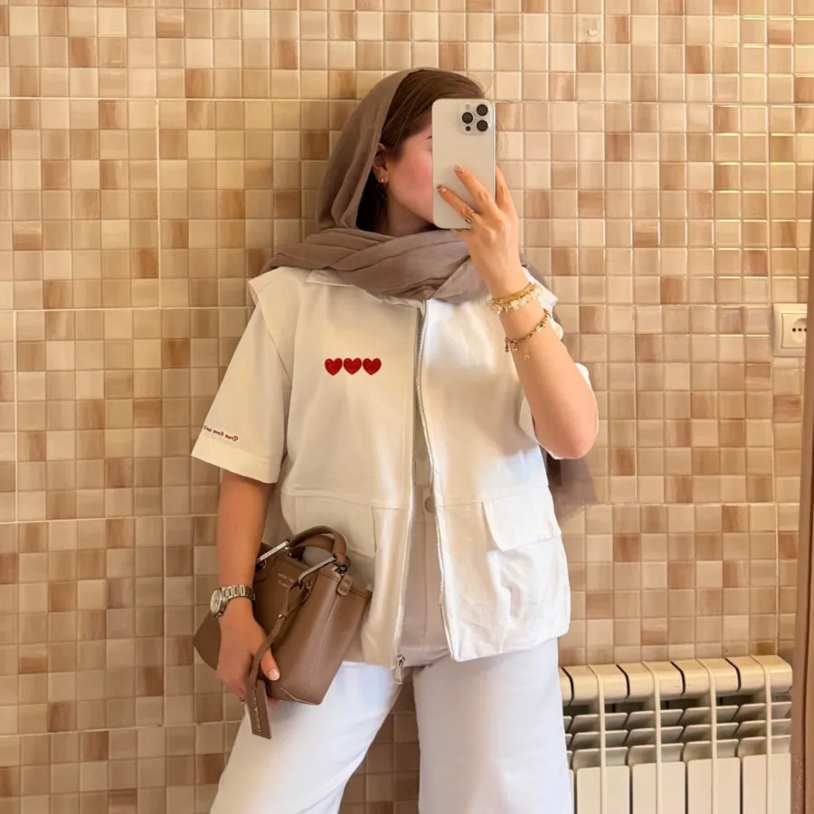 وست گلدوزی قلبی