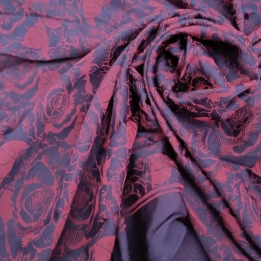 روسری ابریشم گل سرخ