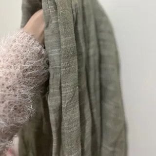 شال نخی سبز پاستلی