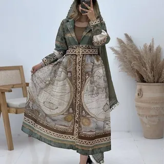 پیراهن مانتویی