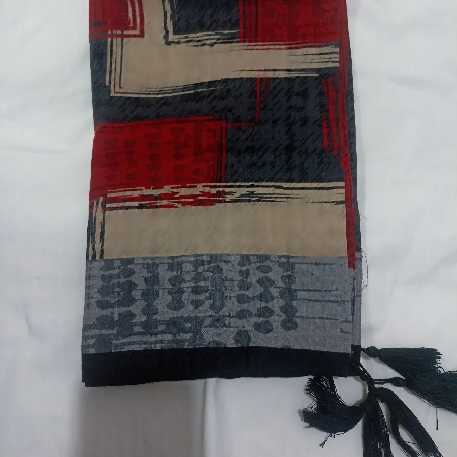 شال نخی رنگی رنگی
