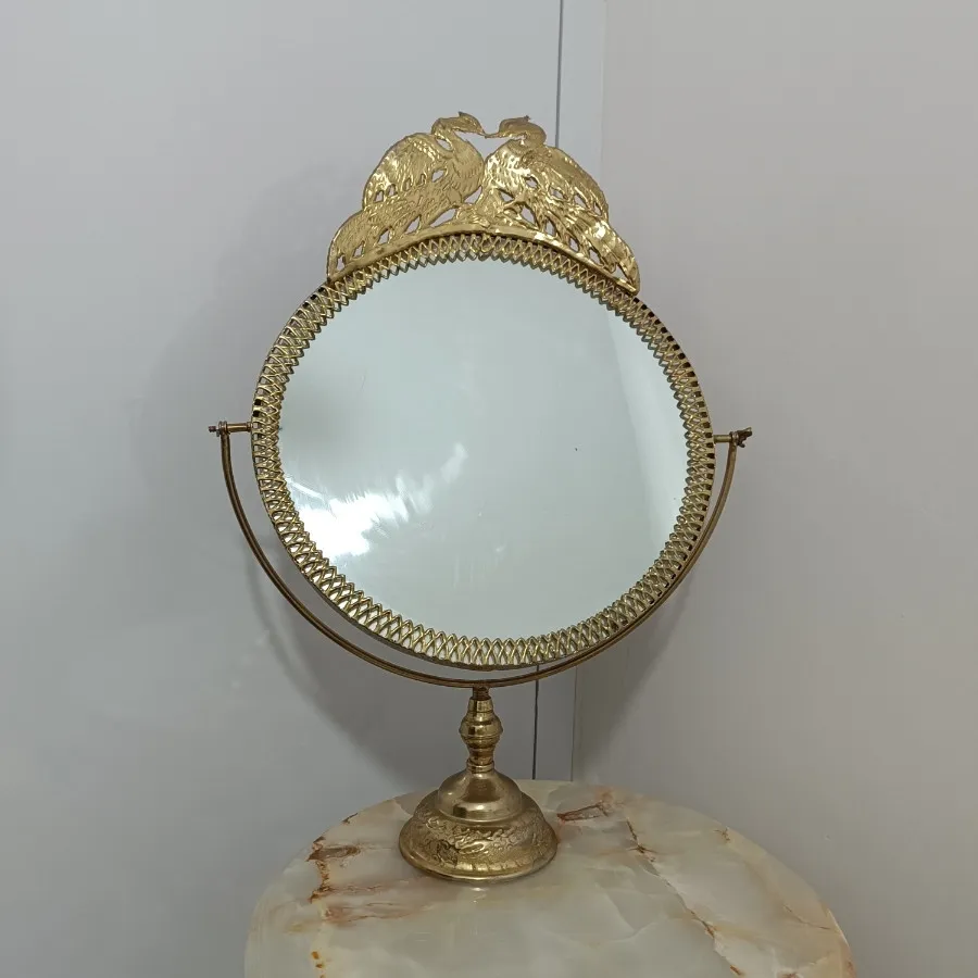 آیینه برنجی روکش برنز