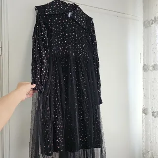 پیراهن تور و شکوفه
