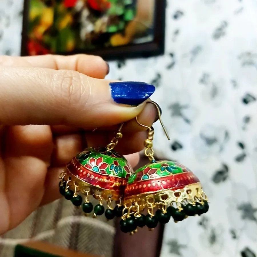 گوشواره برنجی هندی