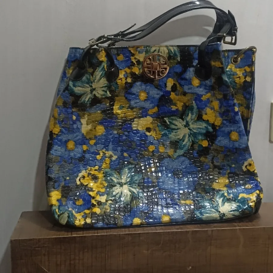 کیف گلدار رنگی تک