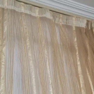 پرده حریر طلایی حراج