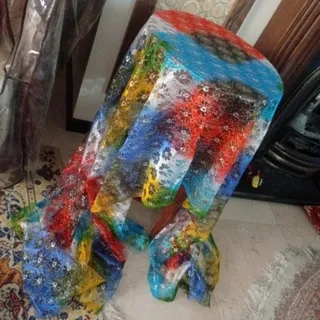 پارچه تور زر دوز