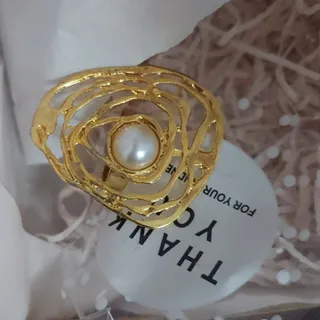 انگشتر مارپیچی مروارید
