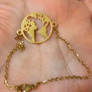 دستبند کره زمین استیل