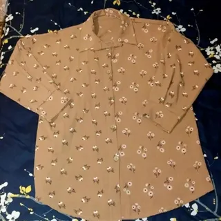 شومیز مانتویی گل گچی