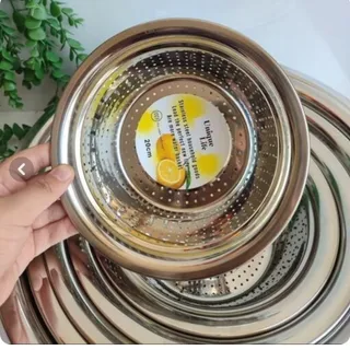 آبکش و لگن استیل یونیک