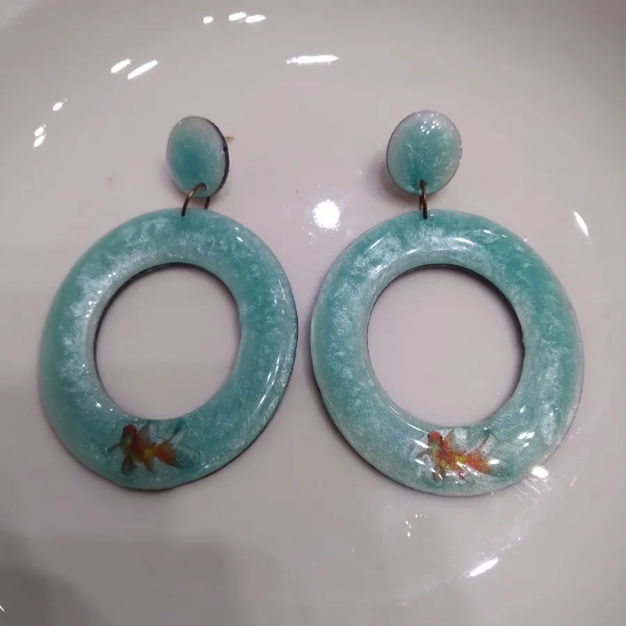 گوشواره میخی رزینی