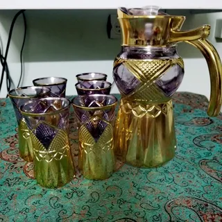پارچ و لیوان زیبای قدیمی