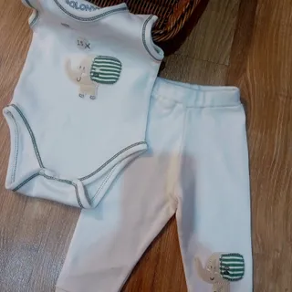 ست بادی شلوار نوزادی ترک