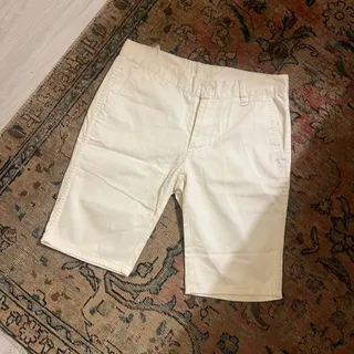 شلوارک کتون کرم