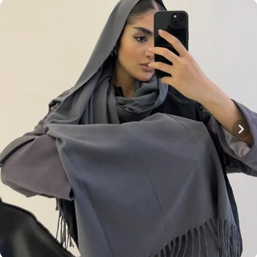 شال ریش دار ساده