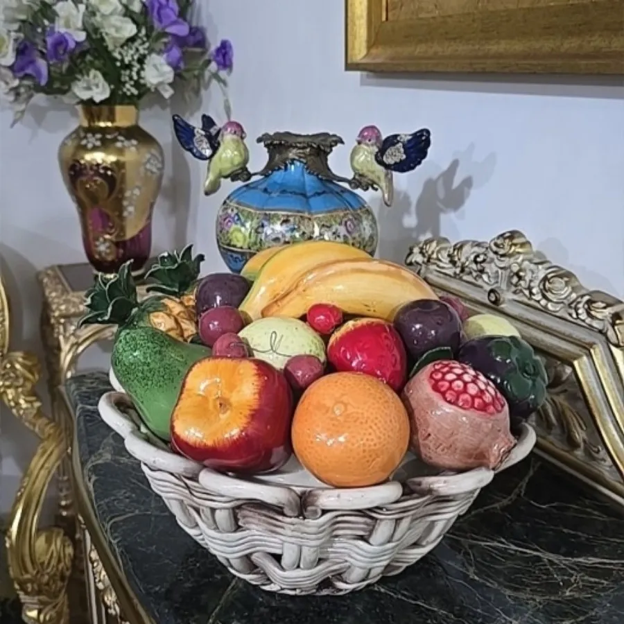 سبد چینی سنگی انتیک