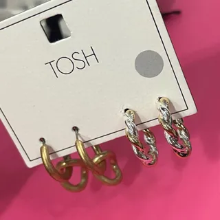 گوشواره جفت برند tosh