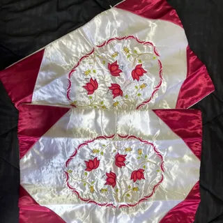 دوعدد روبالشتی ساتن