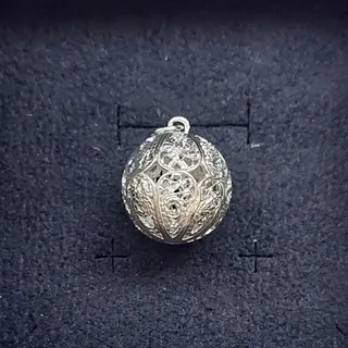آویز گوی نقره