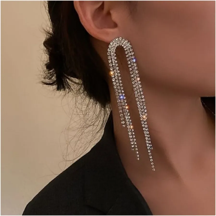 گوشواره آویز خمیده