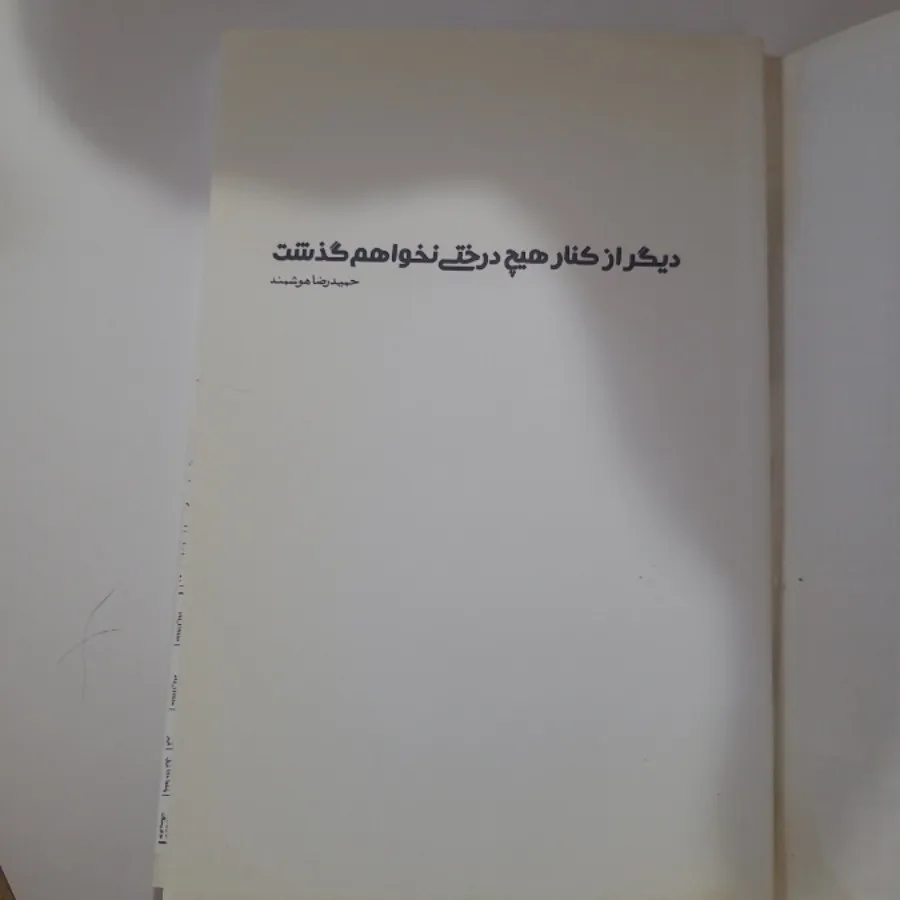 دیگر از کنار هیچ درختی