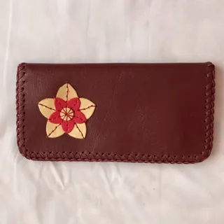 کیف پول چرم دستدوز زنانه