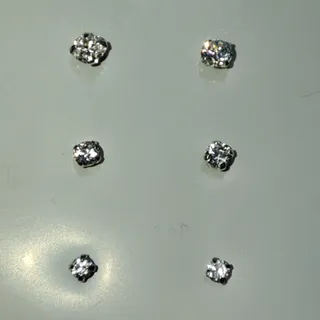 پک گوشواره میخی نقره 925