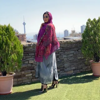 شال نخی زنانه مجلسی