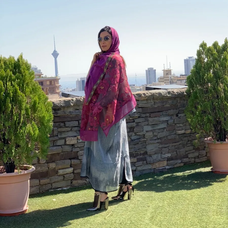 شال نخی زنانه مجلسی