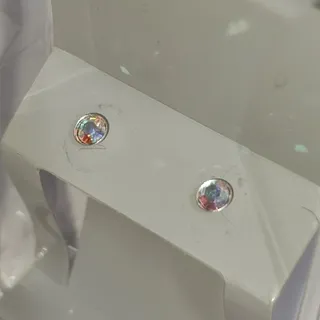 گوشواره نقره نگین7رنگ