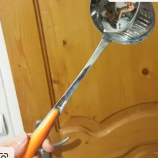 ملاقه استیل صافی دار بزرگ