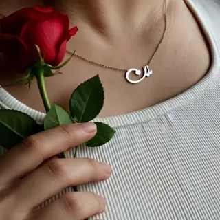 گردنبند مامان نقره