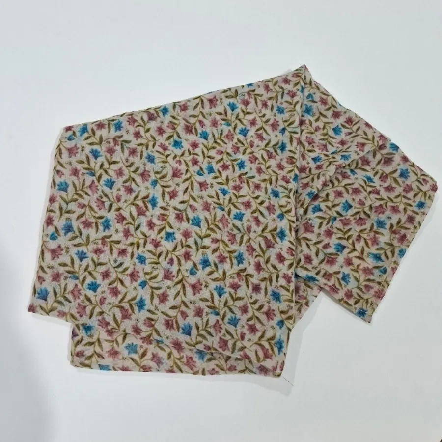 روسری تابستانه کرم گلگلی