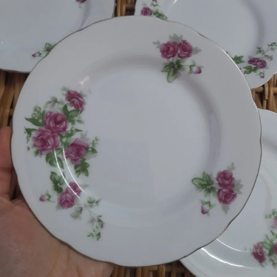 پیش دستی گل سرخی قدیمی