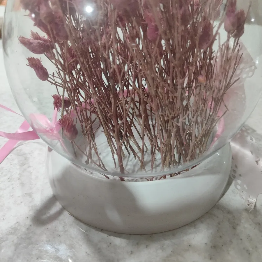 گلدان شیشه ای طرح گوی