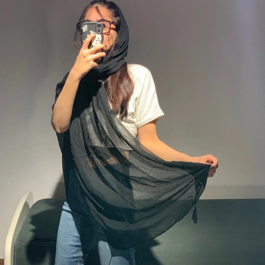 شال پلیسه نخی