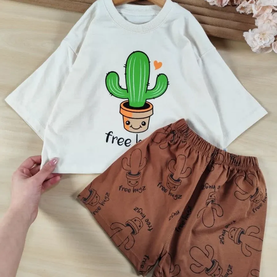 کراپ شورتک کاکتوس Cute