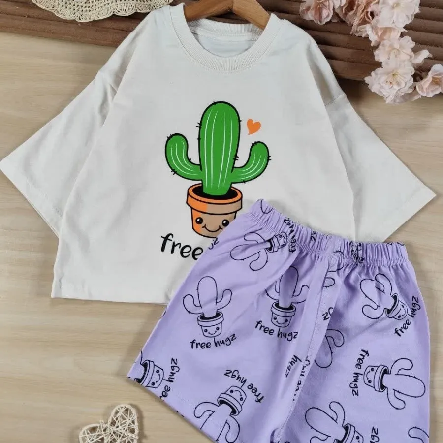 کراپ شورتک کاکتوس Cute