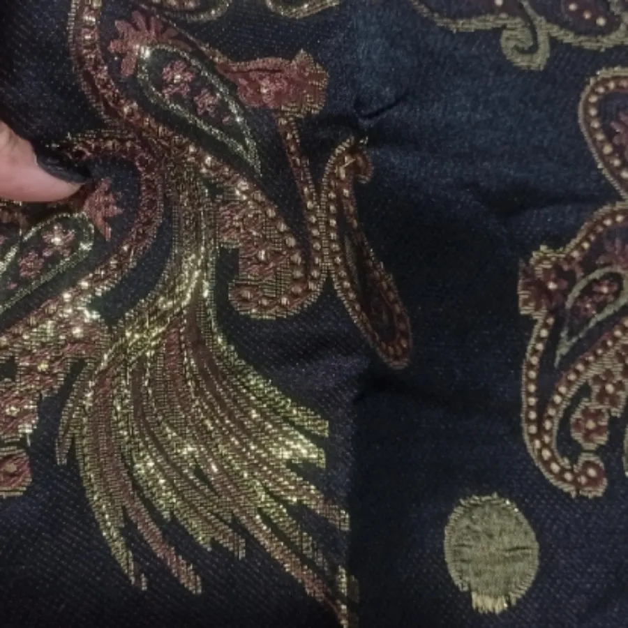 شال مجلسی طلاکوب