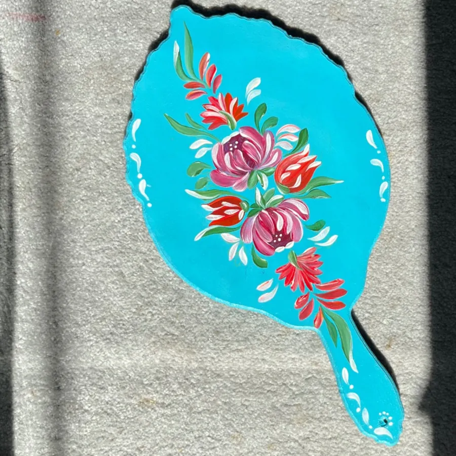 آیینه چوبی نقاشی شده