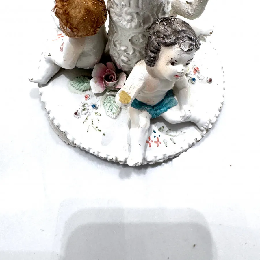 جا شمعی مجسمه فرشته قدیمی
