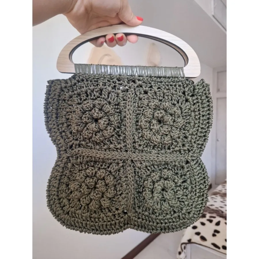 کیف دستبافت ساحلی گل