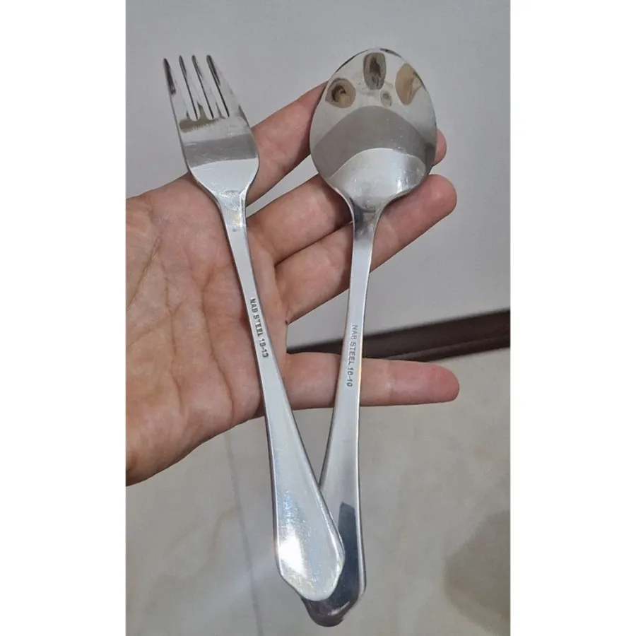 قاشق و چنگال ناب استیل