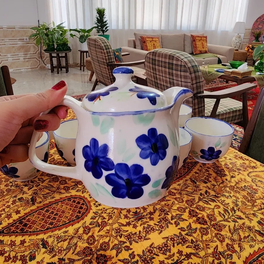 ست چایخوری دستساز قدیمی