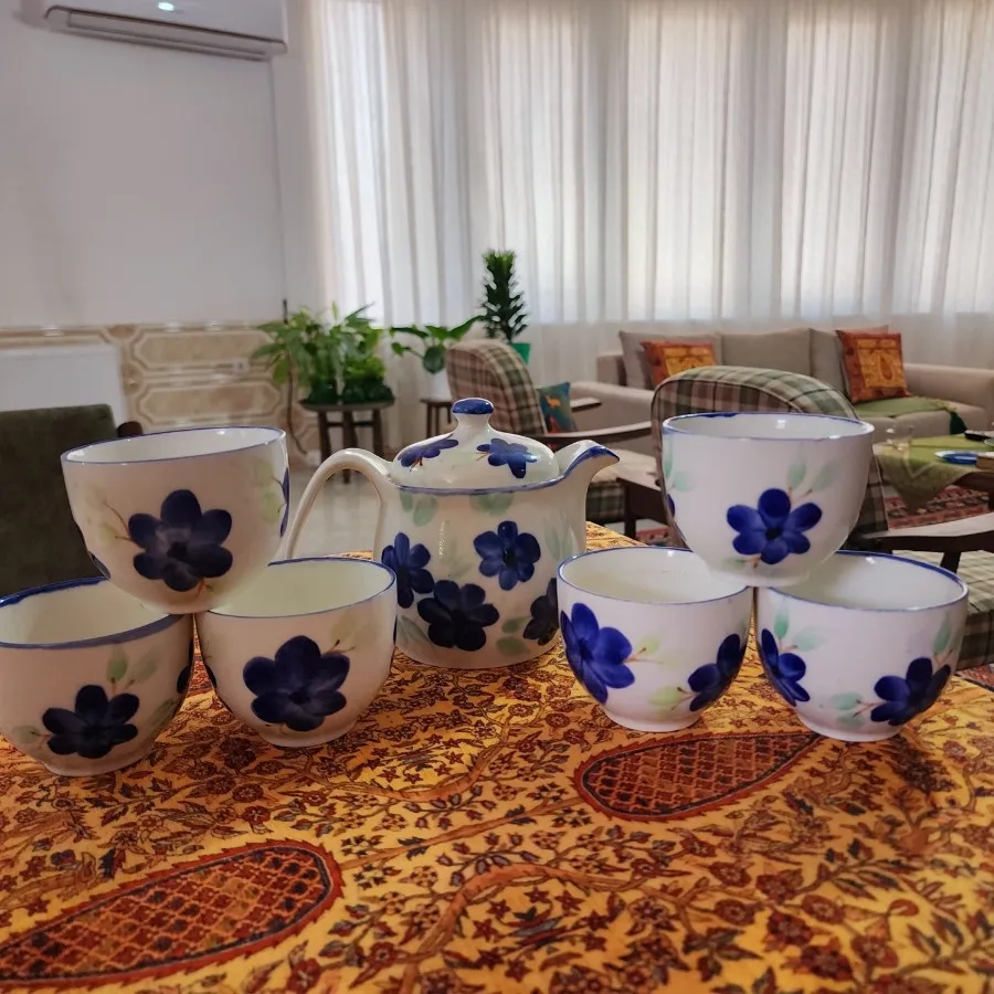 ست چایخوری دستساز قدیمی