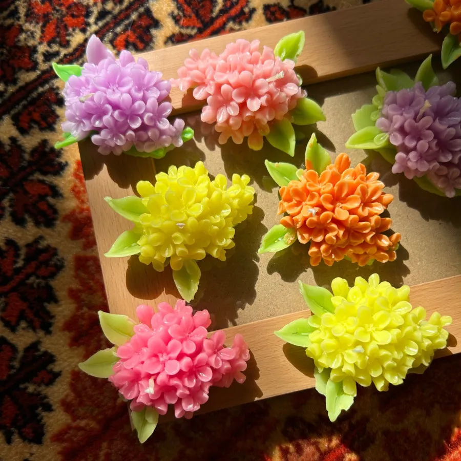 شمع گل یاس(پک3عدد)