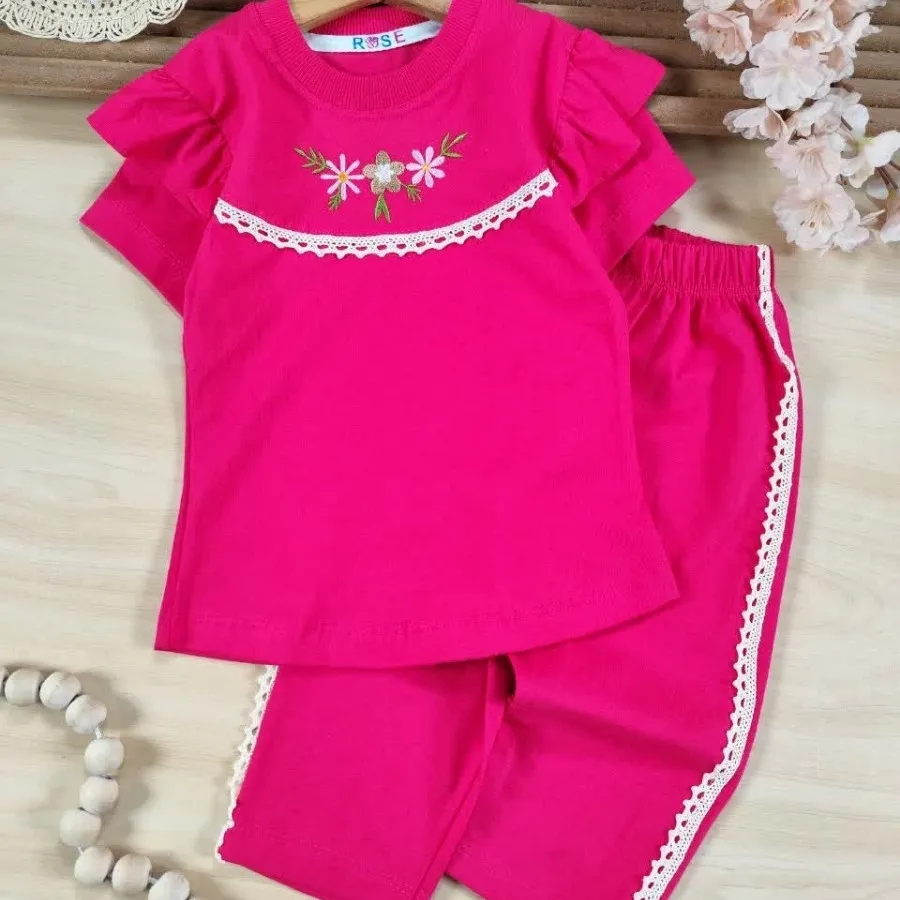 تیشرت شلوارک رز