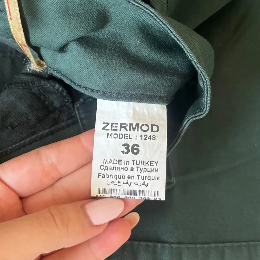 شلوار راسته سبز zermod