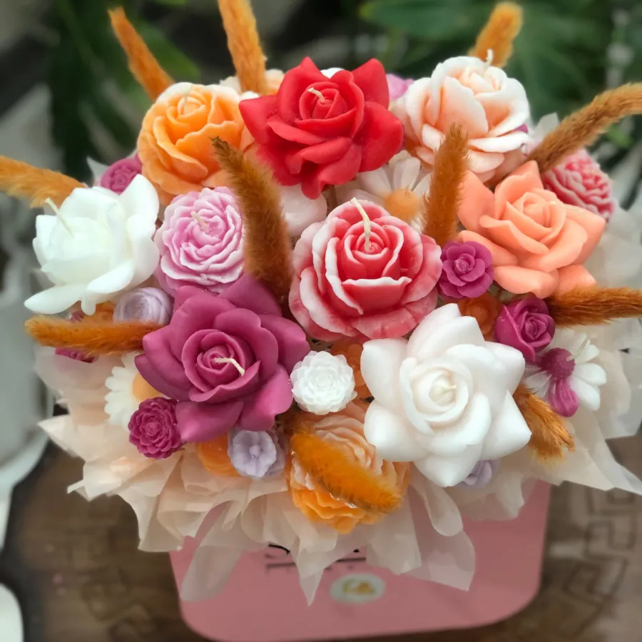 باکس گل شمعی
